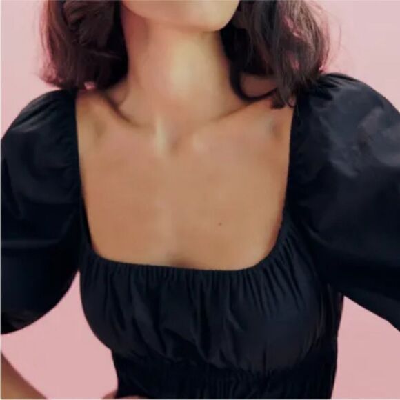 NWT Reformation Bennie midi dress in black - Picture 8 of 15